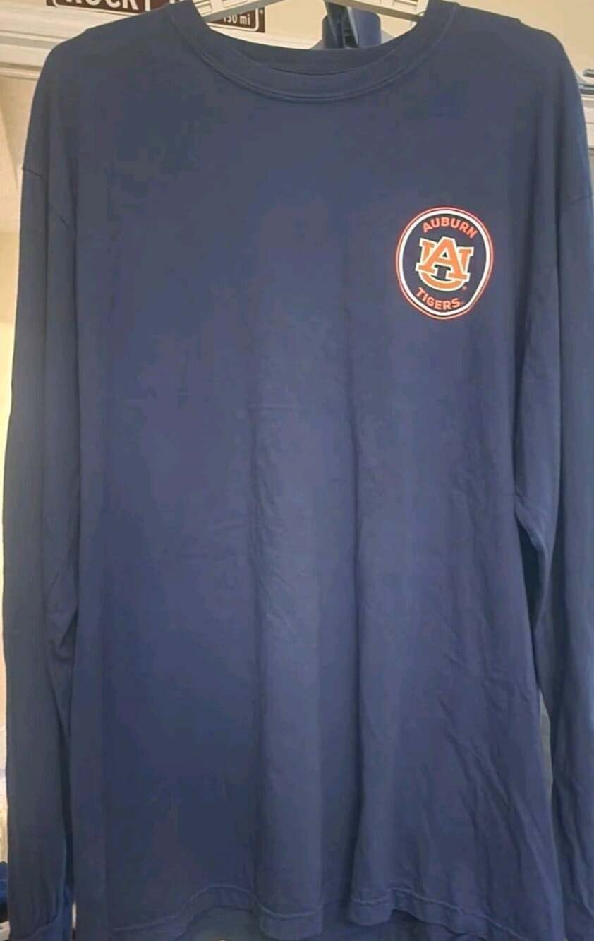 Men's Auburn Tigers Navy Comfort Colors T-Shirt Size XL NWT NCAA T20 Excellent - Picture 5 of 5